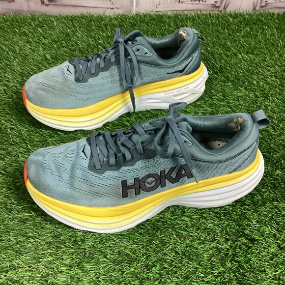 Hoka One One Blue Athletic Sneaker Shoe 9.5D - Picture 5 of 13